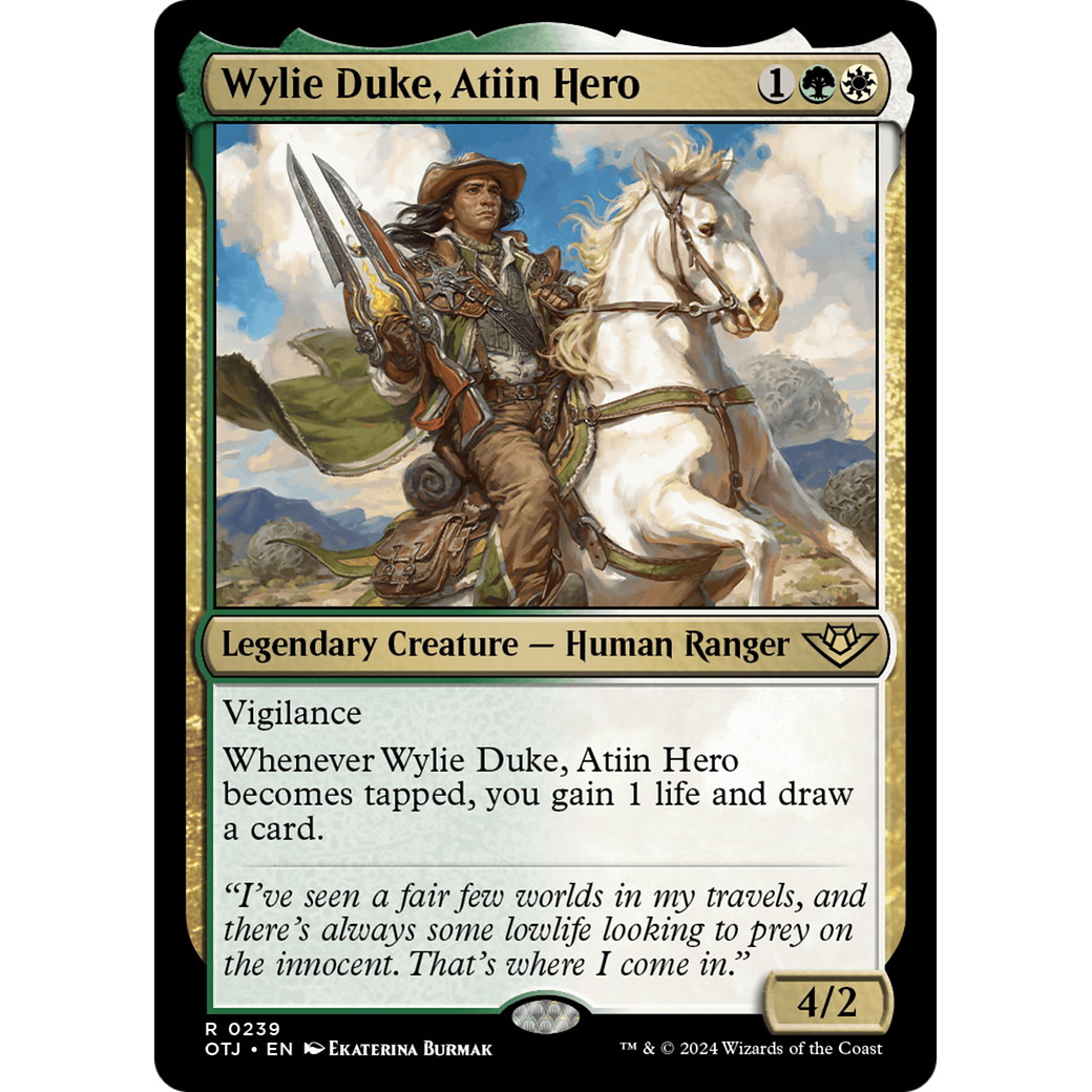 Wylie Duke, Atiin Hero (OTJ-239) - Outlaws of Thunder Junction Foil