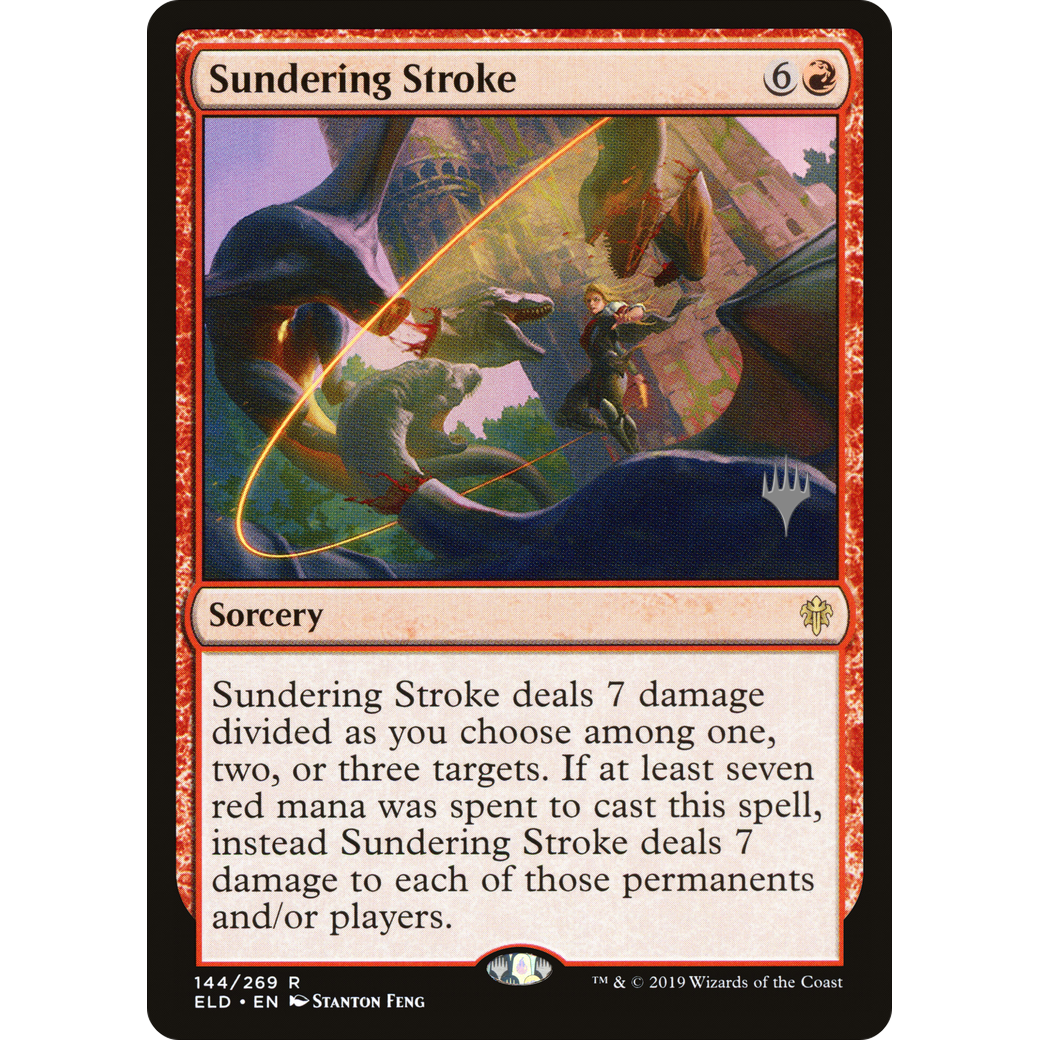 Sundering Stroke (PPELD-144) - Throne of Eldraine Promos Foil