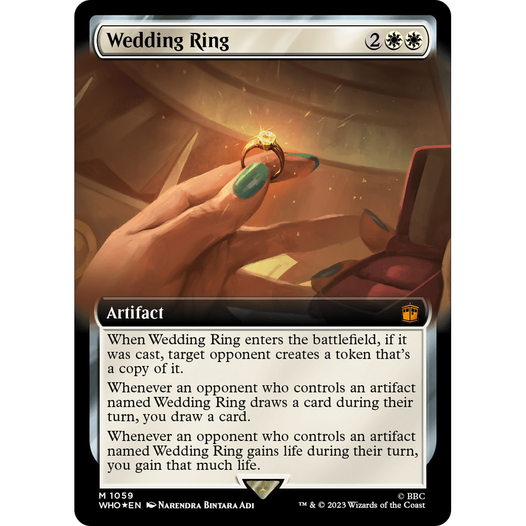 Wedding Ring (Extended Art) (Surge Foil) (WHO-1059) - Doctor Who: (Extended Art) Foil