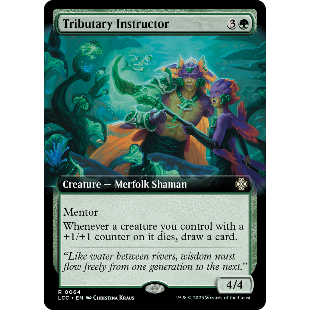 Tributary Instructor (Extended Art) (LCC-064) - The Lost Caverns of Ixalan Commander: (Extended Art) Foil