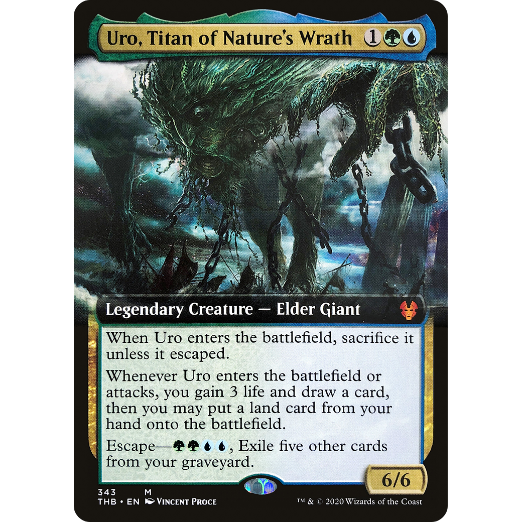 Uro, Titan of Nature's Wrath (Extended Art) (THB-343) - Theros Beyond Death: (Extended Art)