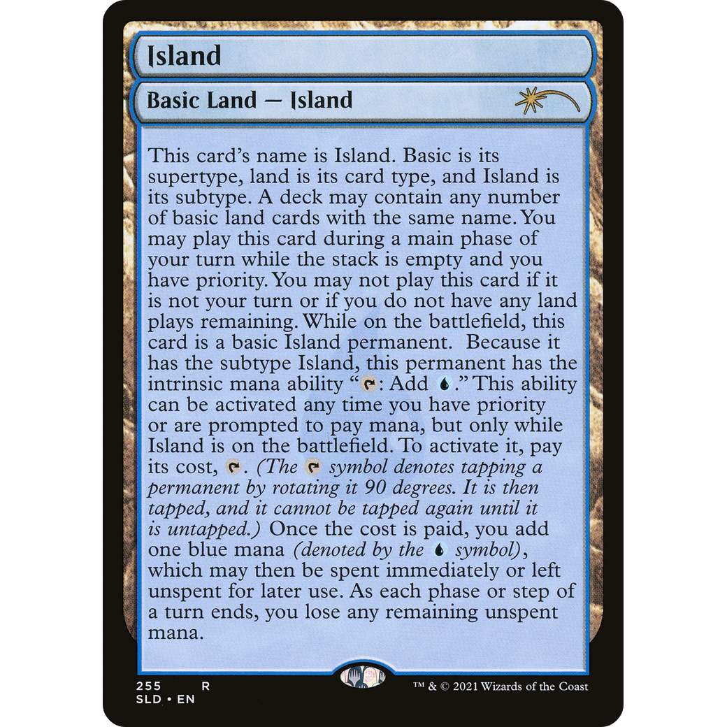 Island (255) (Full-Text Lands) (SLD-255) - Secret Lair Drop