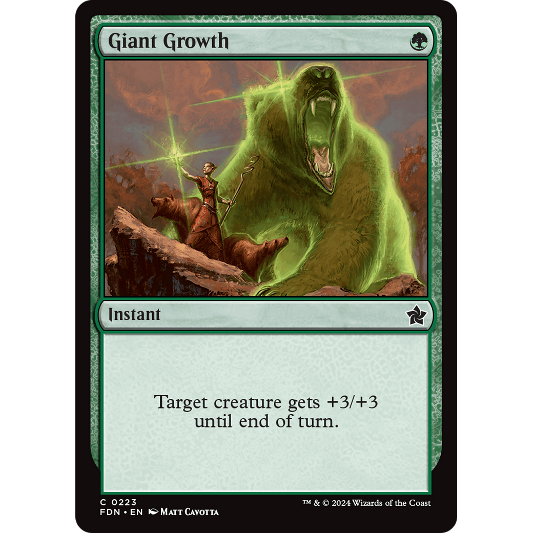 Giant Growth (FDN-223) - Foundations Foil