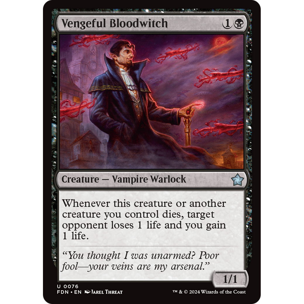 Vengeful Bloodwitch (FDN-076) - Foundations Foil