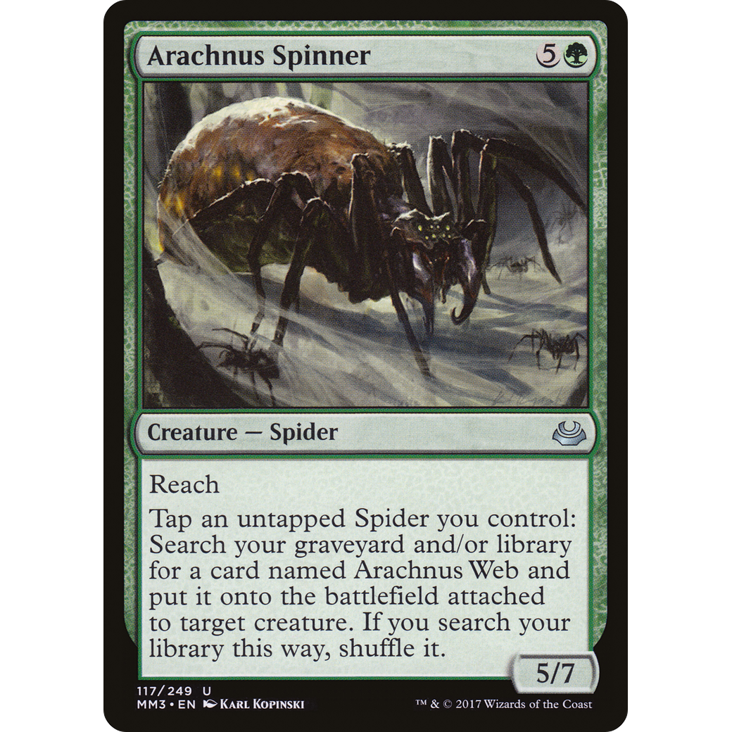 Arachnus Spinner (MM3-117) - Modern Masters 2017 Foil