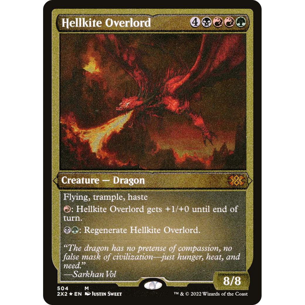 Hellkite Overlord (Foil Etched) (2X2-504) - Double Masters 2022 Foil