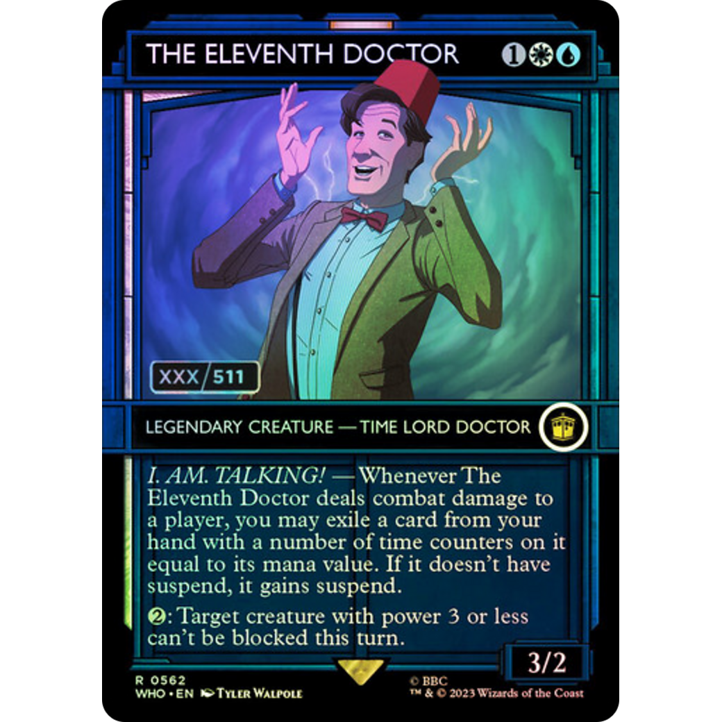 The Eleventh Doctor (Serial Numbered) (WHO-562) - Doctor Who: (Showcase) (Borderless) Foil