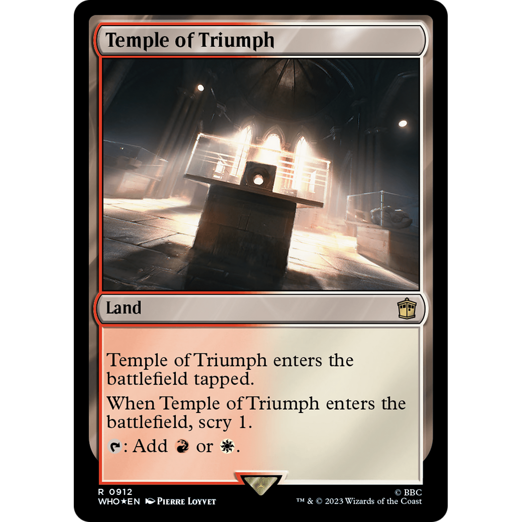 Temple of Triumph (Surge Foil) (WHO-912) - Doctor Who Foil