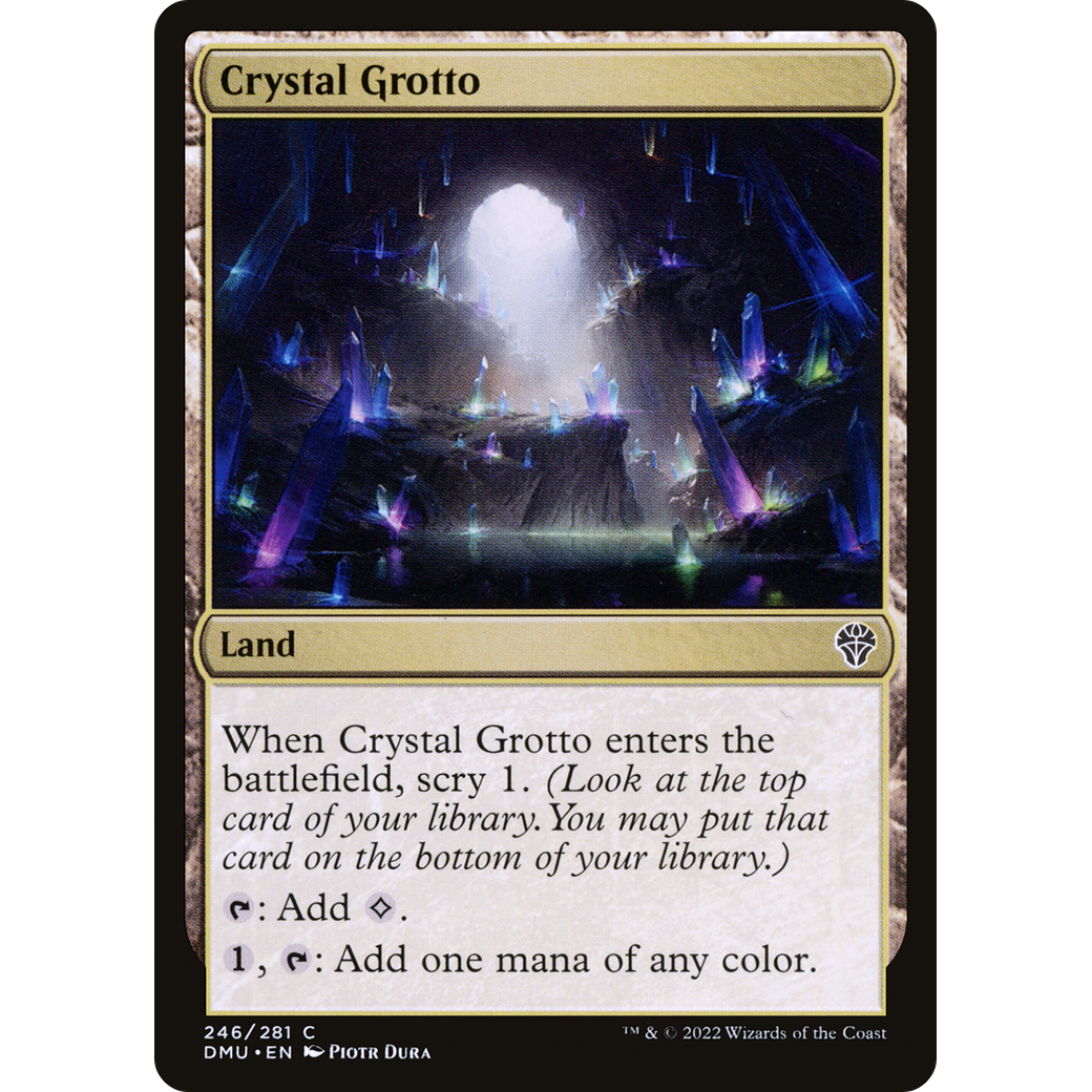 Crystal Grotto (DMU-246) - Dominaria United Foil