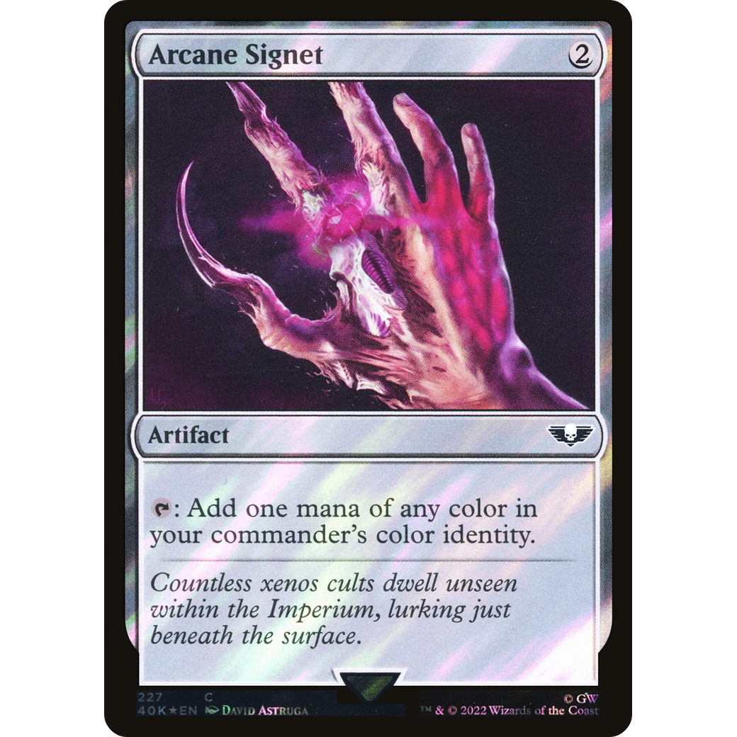 Arcane Signet (40K-227) - Warhammer 40,000 Commander Foil