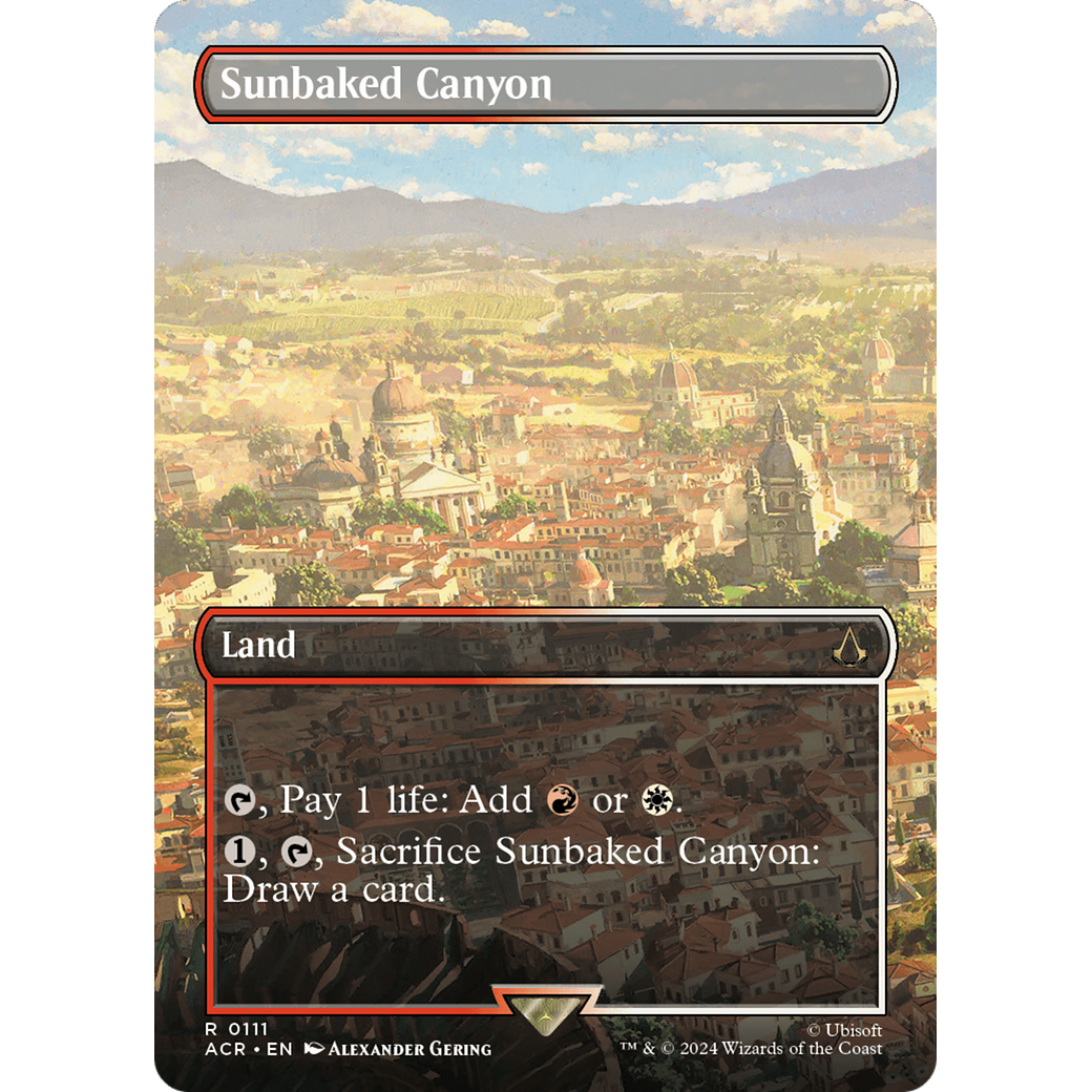 Sunbaked Canyon (Borderless) (ACR-111) - Assassin's Creed (Borderless) Foil