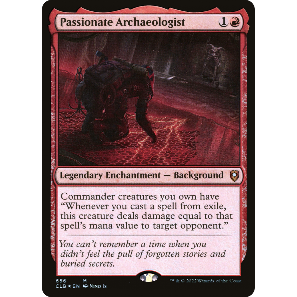 Passionate Archaeologist (CLB-656) - Commander Legends: Battle for Baldur's Gate Foil