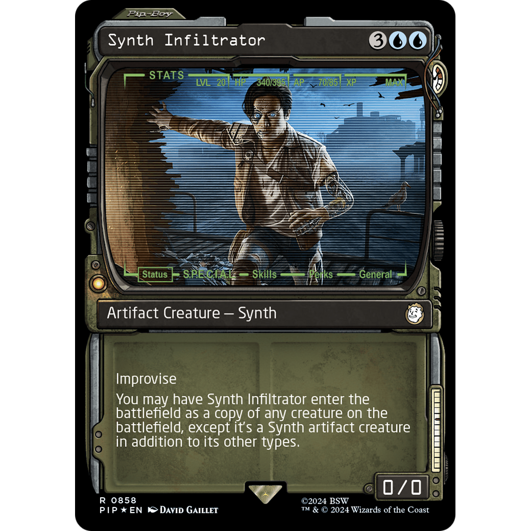 Synth Infiltrator (PIP-858) - Fallout: (Showcase) Foil