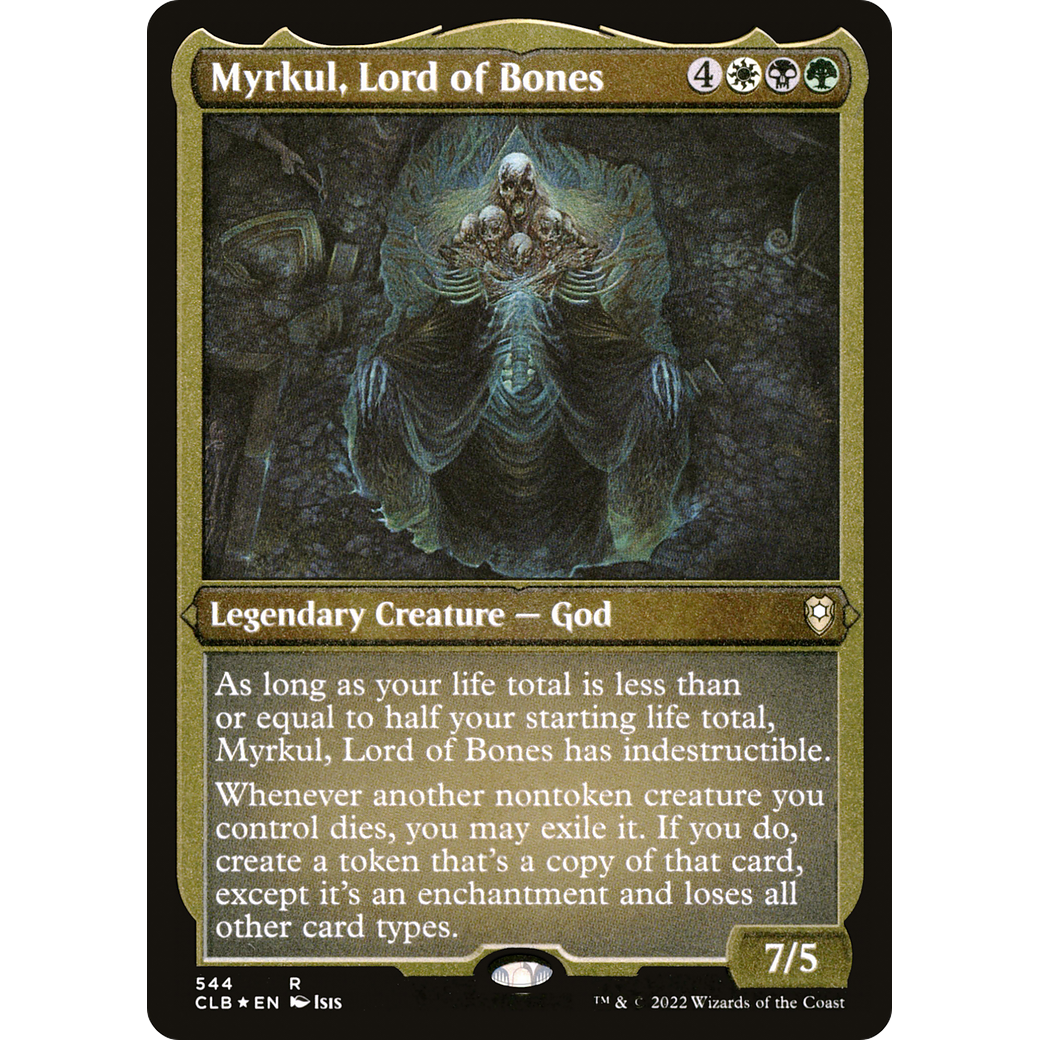 Myrkul, Lord of Bones (CLB-544) - Commander Legends: Battle for Baldur's Gate Etched Foil