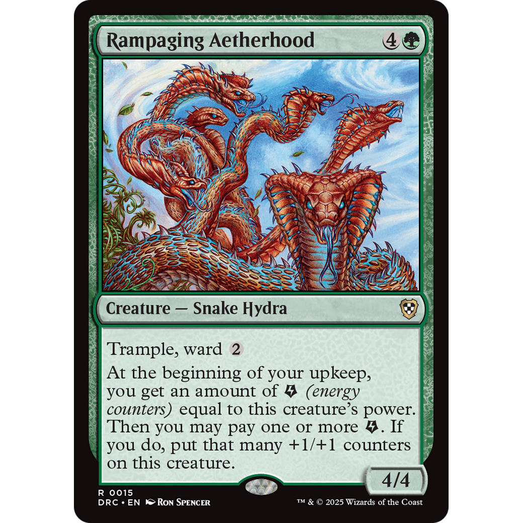 Rampaging Aetherhood (DRC-015) - Commander: Aetherdrift Foil