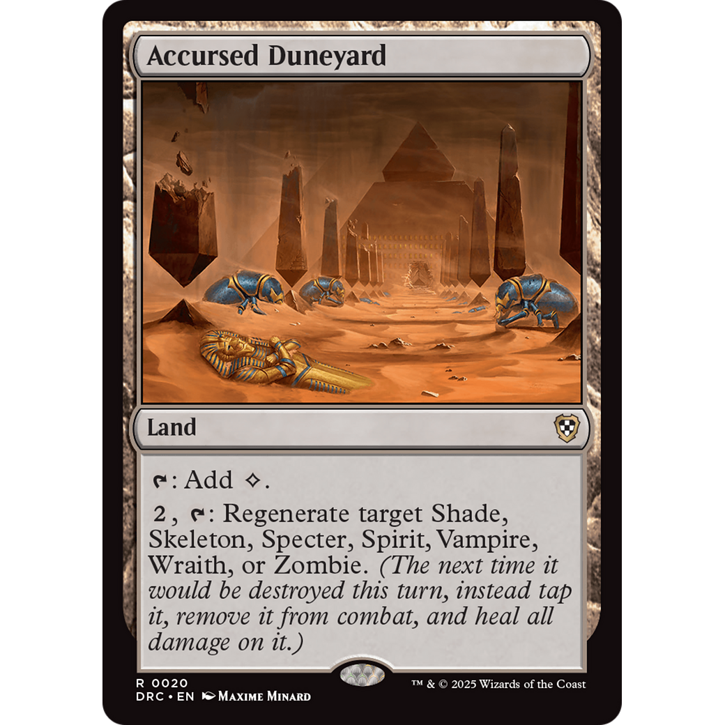 Accursed Duneyard (DRC-020) - Commander: Aetherdrift