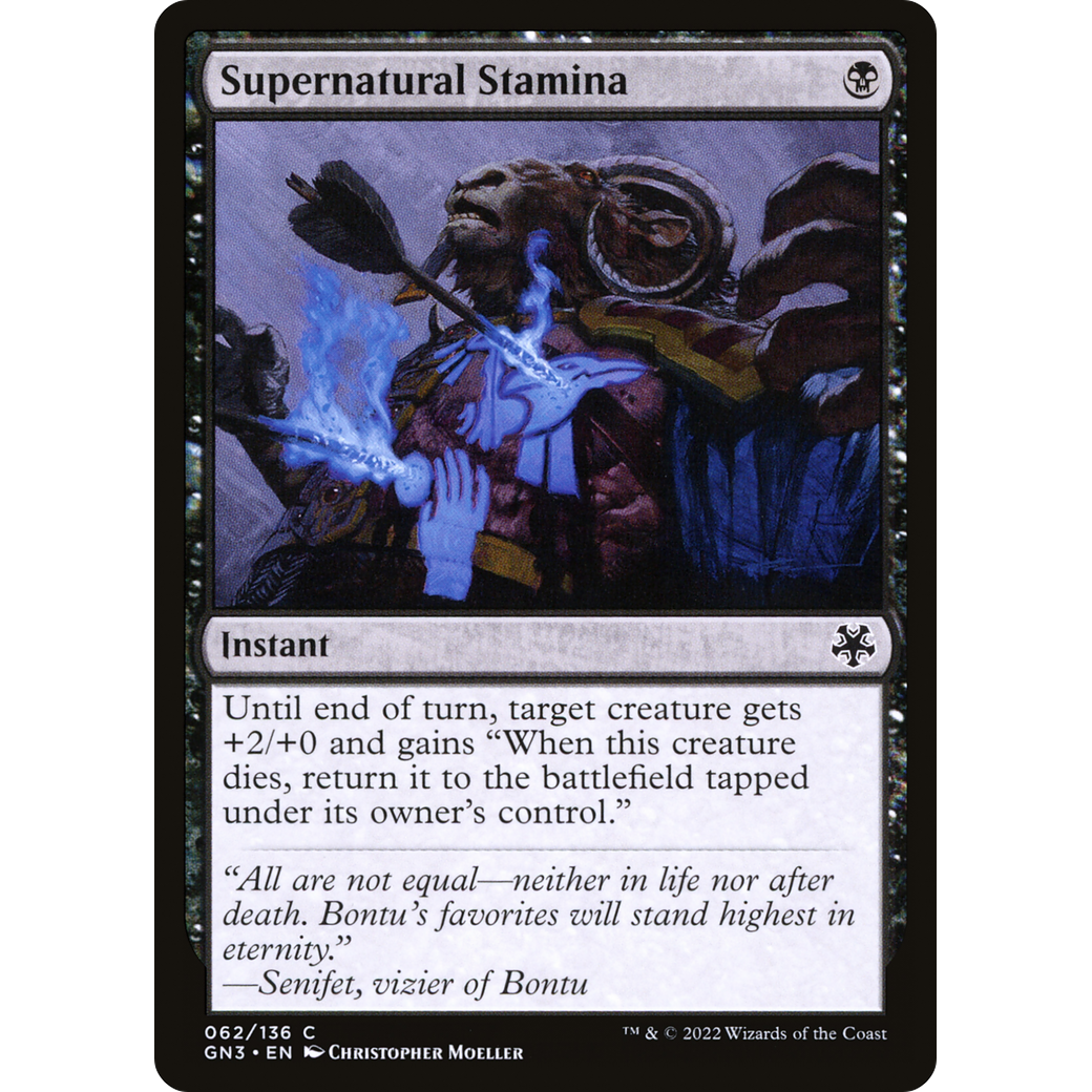 Supernatural Stamina (GN3-062) - Game Night: Free-for-All