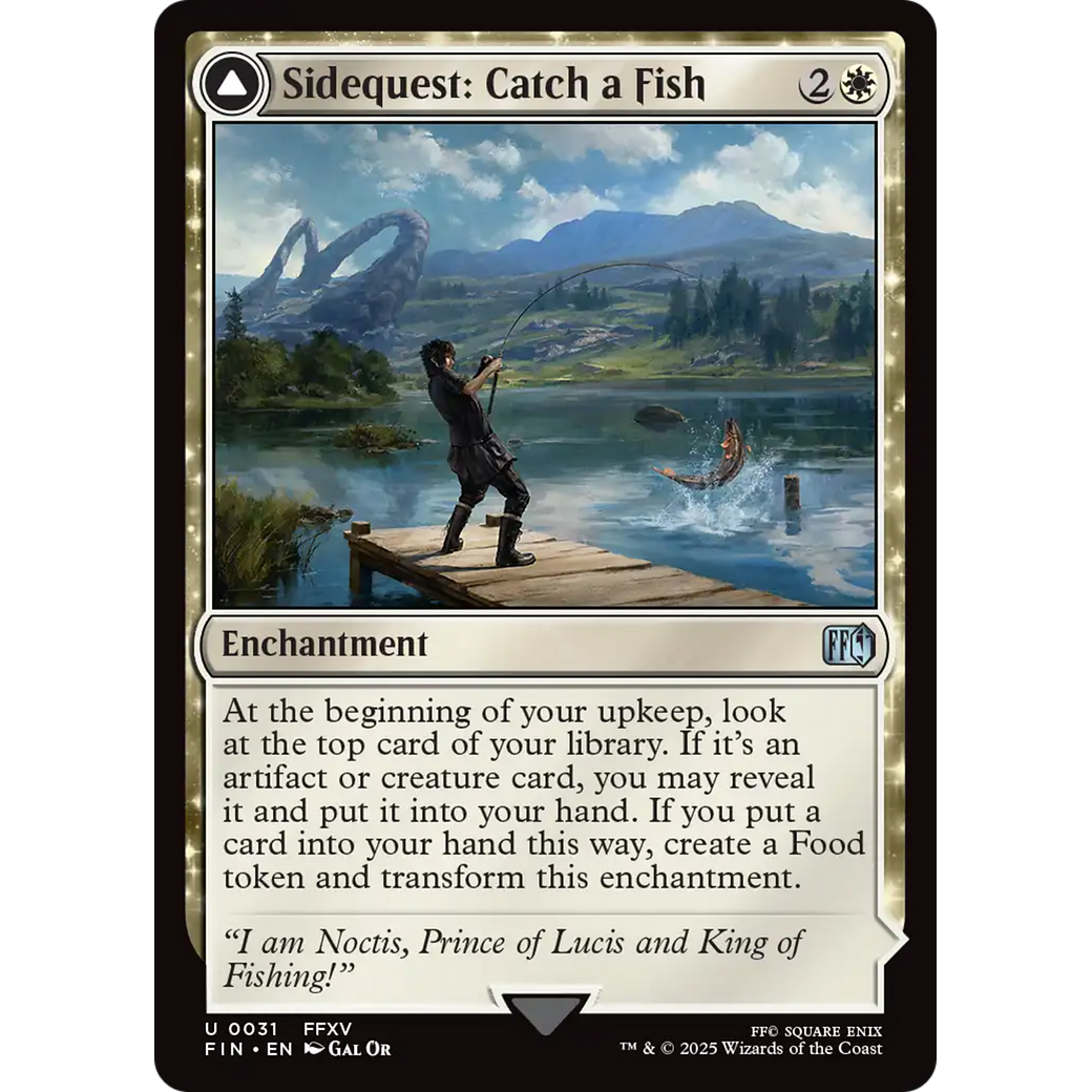 Sidequest: Catch a Fish (FIN-031) - FINAL FANTASY: (enchantment) Foil