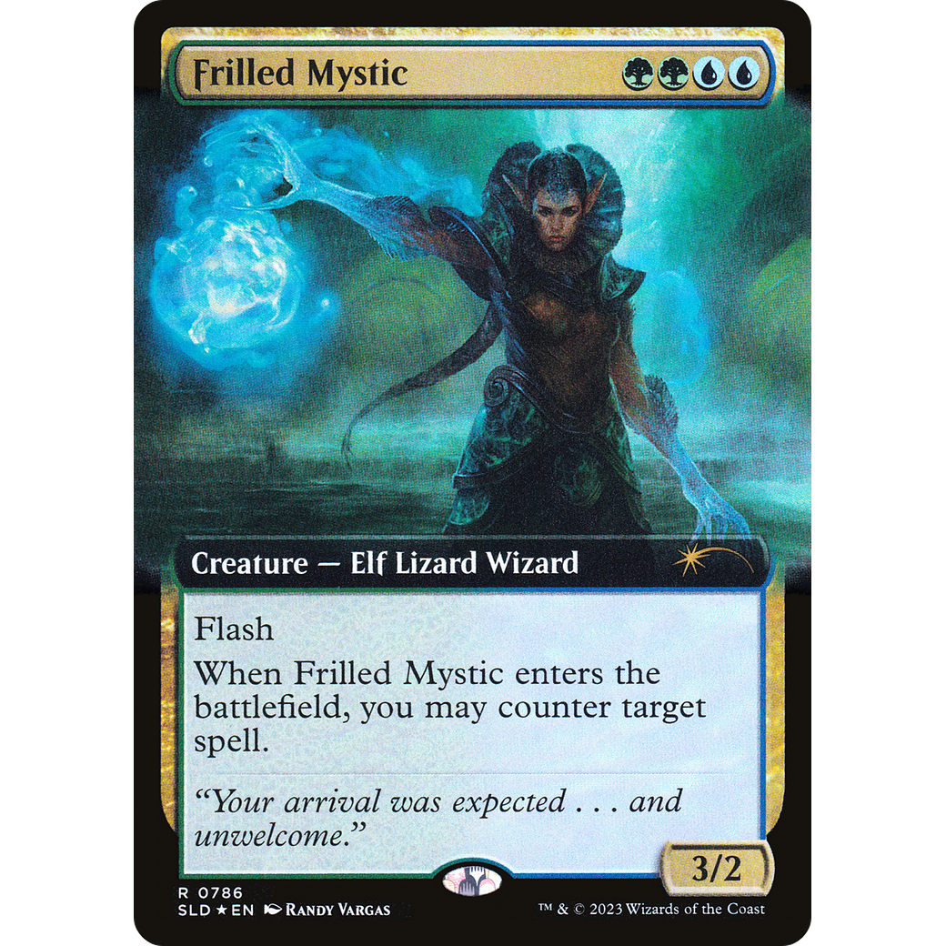 Frilled Mystic (Extended Art) (SLD-786) - Secret Lair Drop: (Extended Art) Foil
