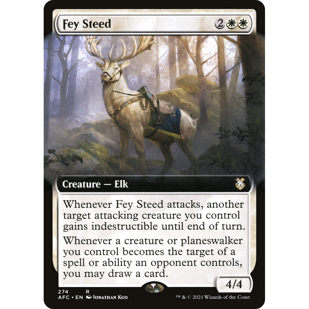 Fey Steed (AFC-274) - Forgotten Realms Commander: (Extended Art)