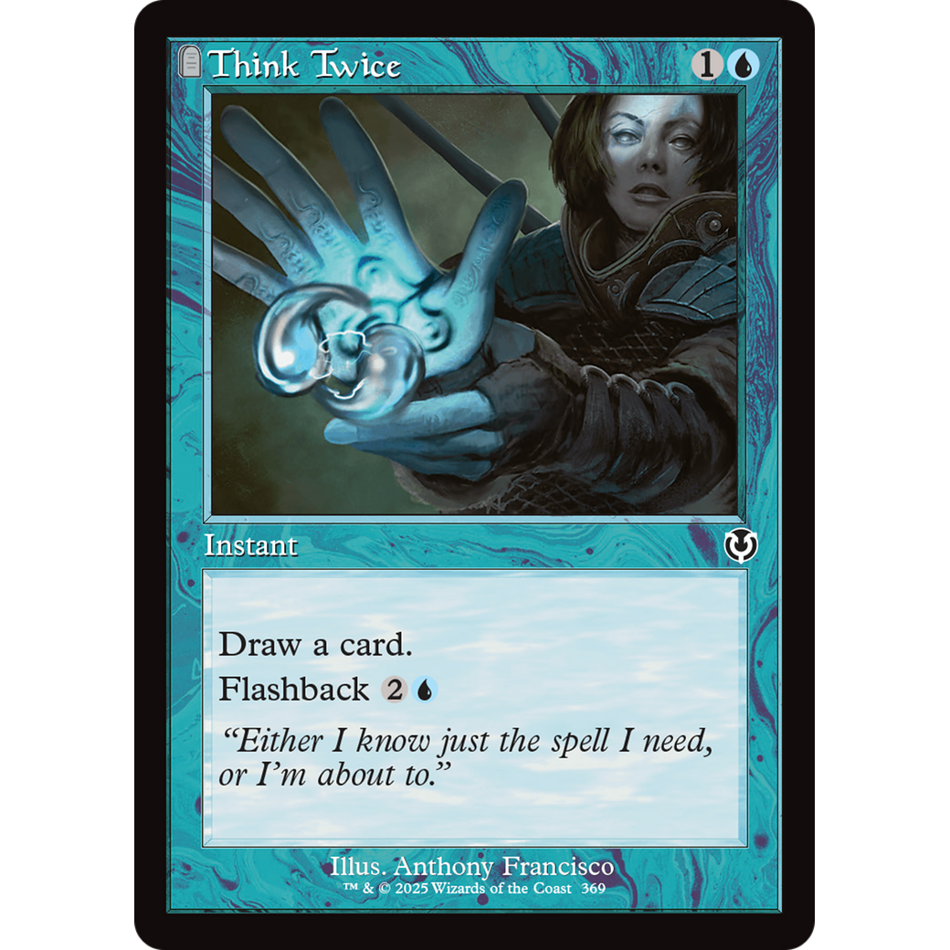 Think Twice (INR-369) - Innistrad Remastered: (tombstone) Foil