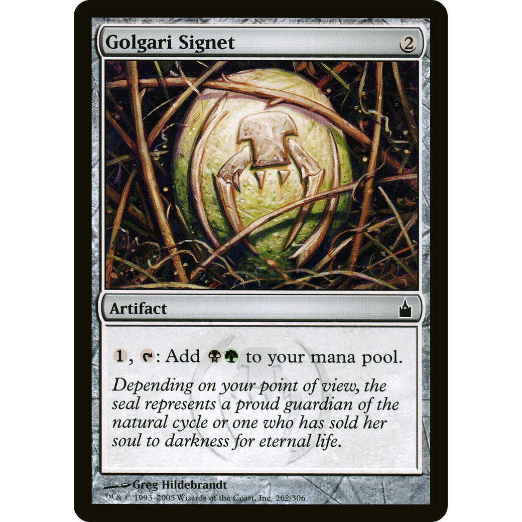 Golgari Signet (RAV-262) - Ravnica: City of Guilds Foil