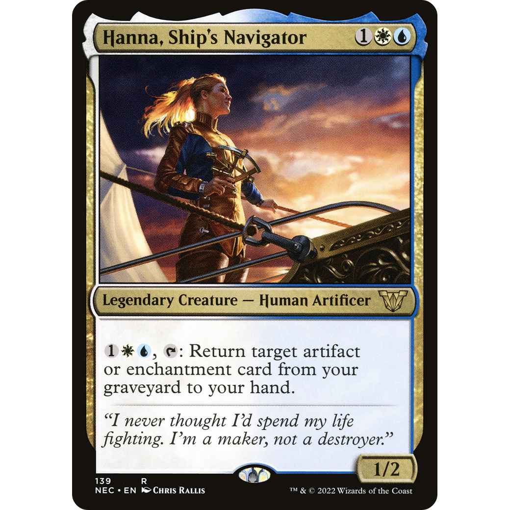 Hanna, Ship's Navigator (NEC-139) - Neon Dynasty Commander