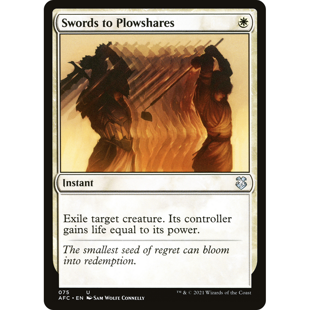 Swords to Plowshares (AFC-075) - Forgotten Realms Commander
