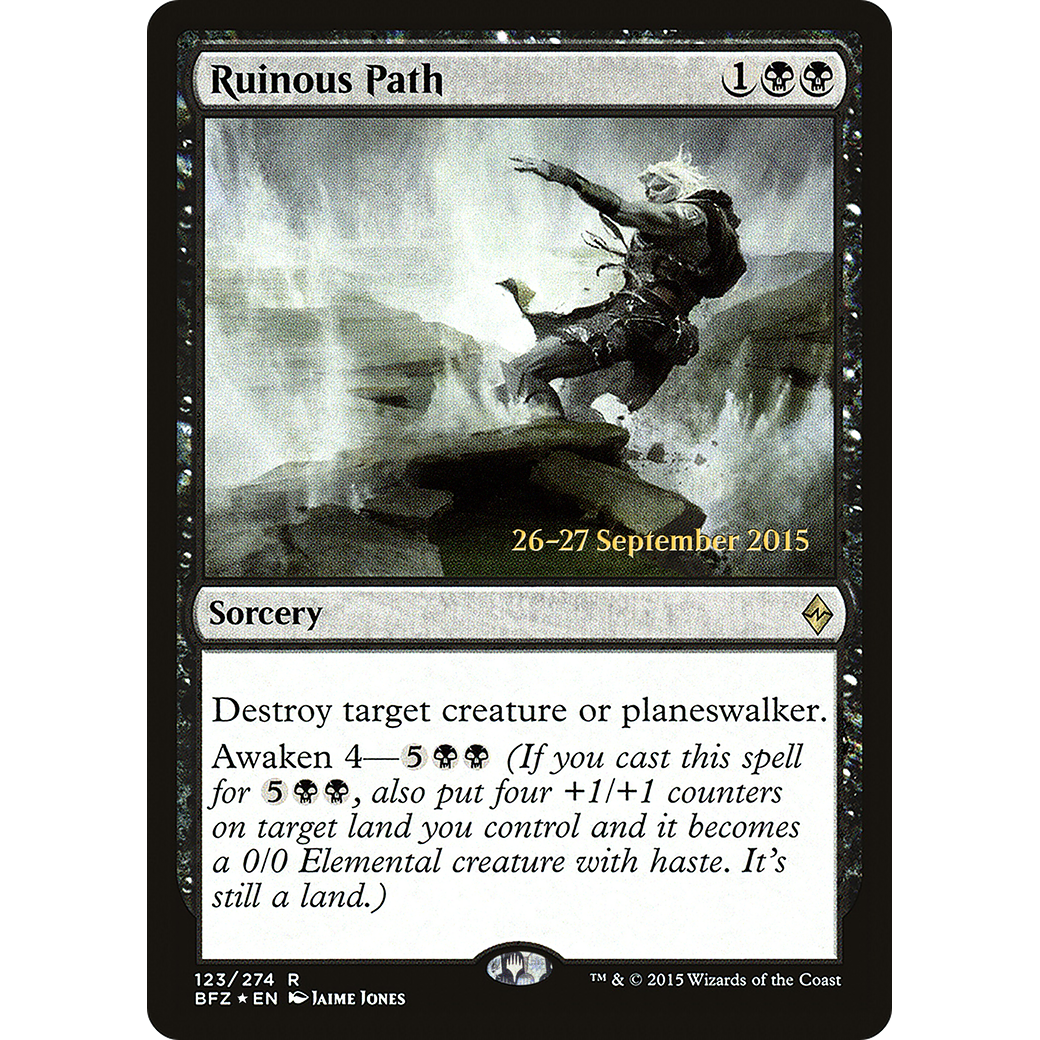 Ruinous Path (PRE-123) - Battle for Zendikar Promos Foil