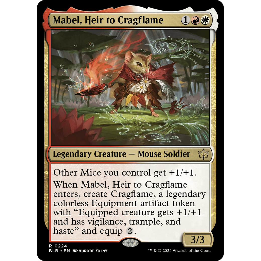 Mabel, Heir to Cragflame (BLB-224) - Bloomburrow Foil