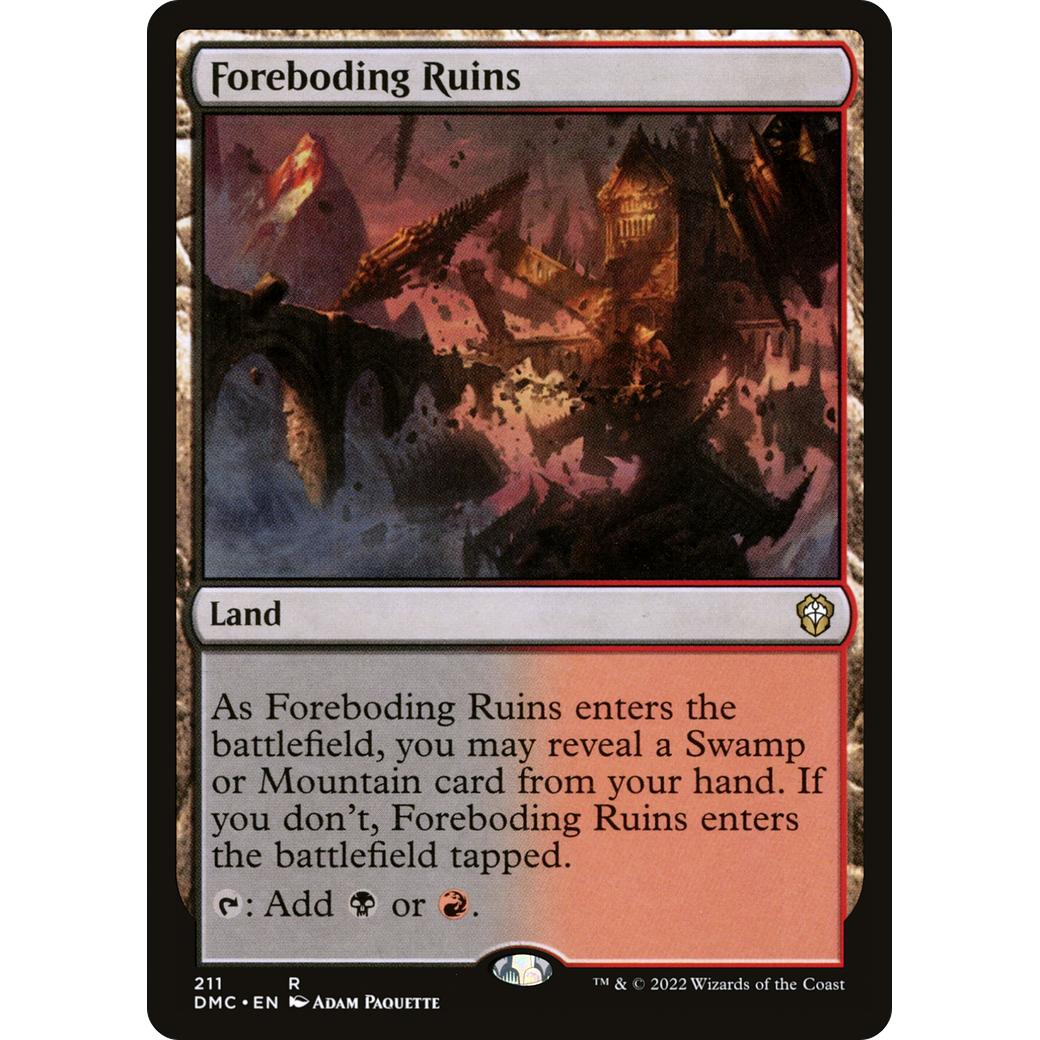 Foreboding Ruins (DMC-211) - Dominaria United Commander