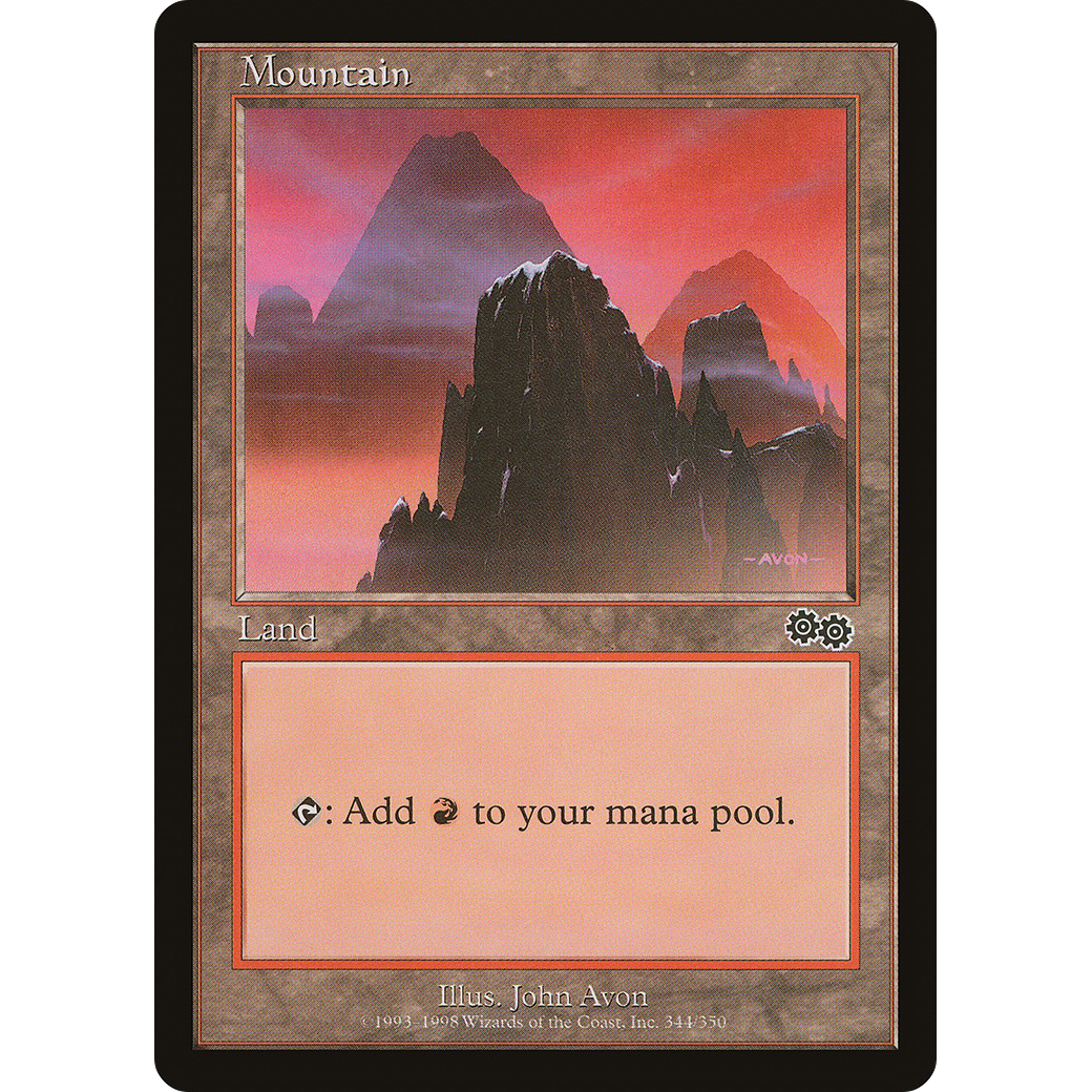 Mountain (344) (USG-344) - Urza's Saga