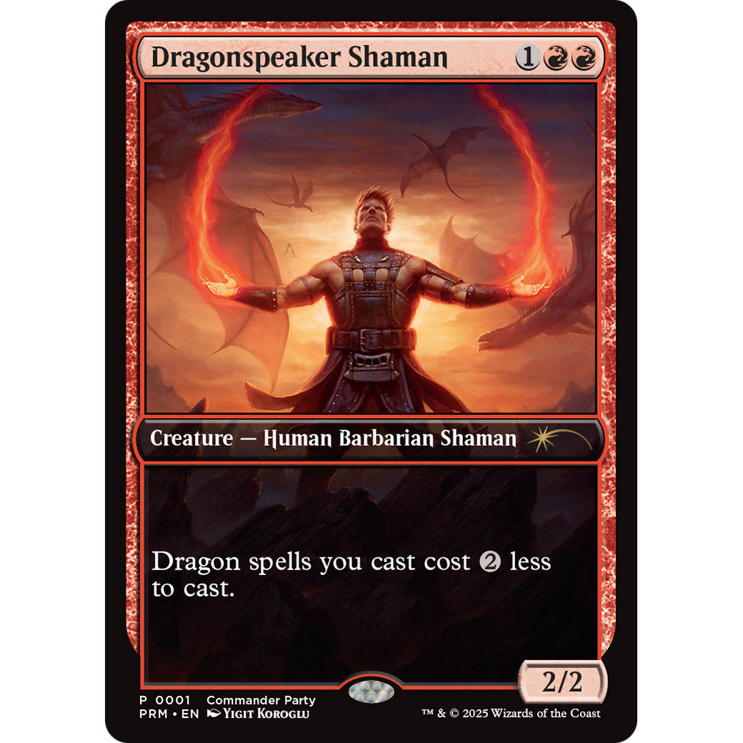 Dragonspeaker Shaman (WPN-001) - Wizards Play Network 2025 Foil