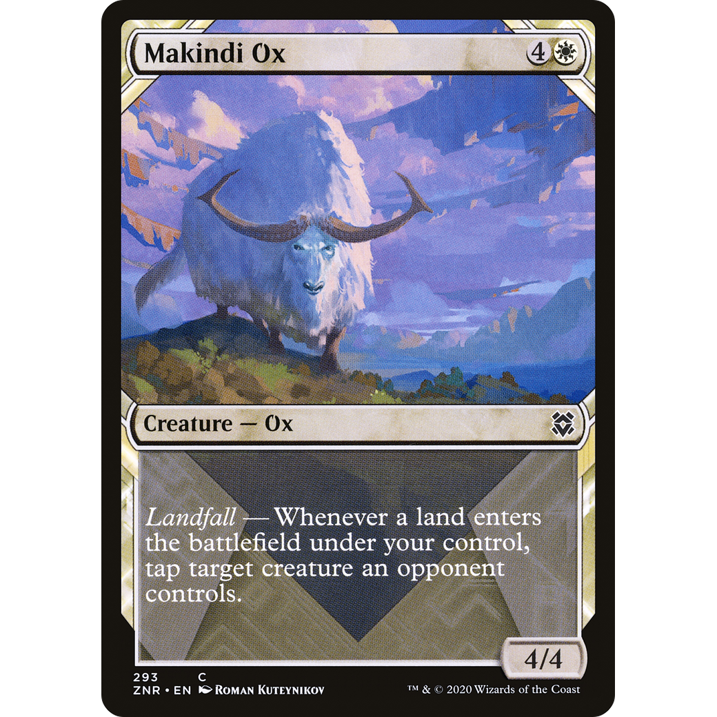 Makindi Ox (Showcase) (ZNR-293) - Zendikar Rising: (Showcase) Foil