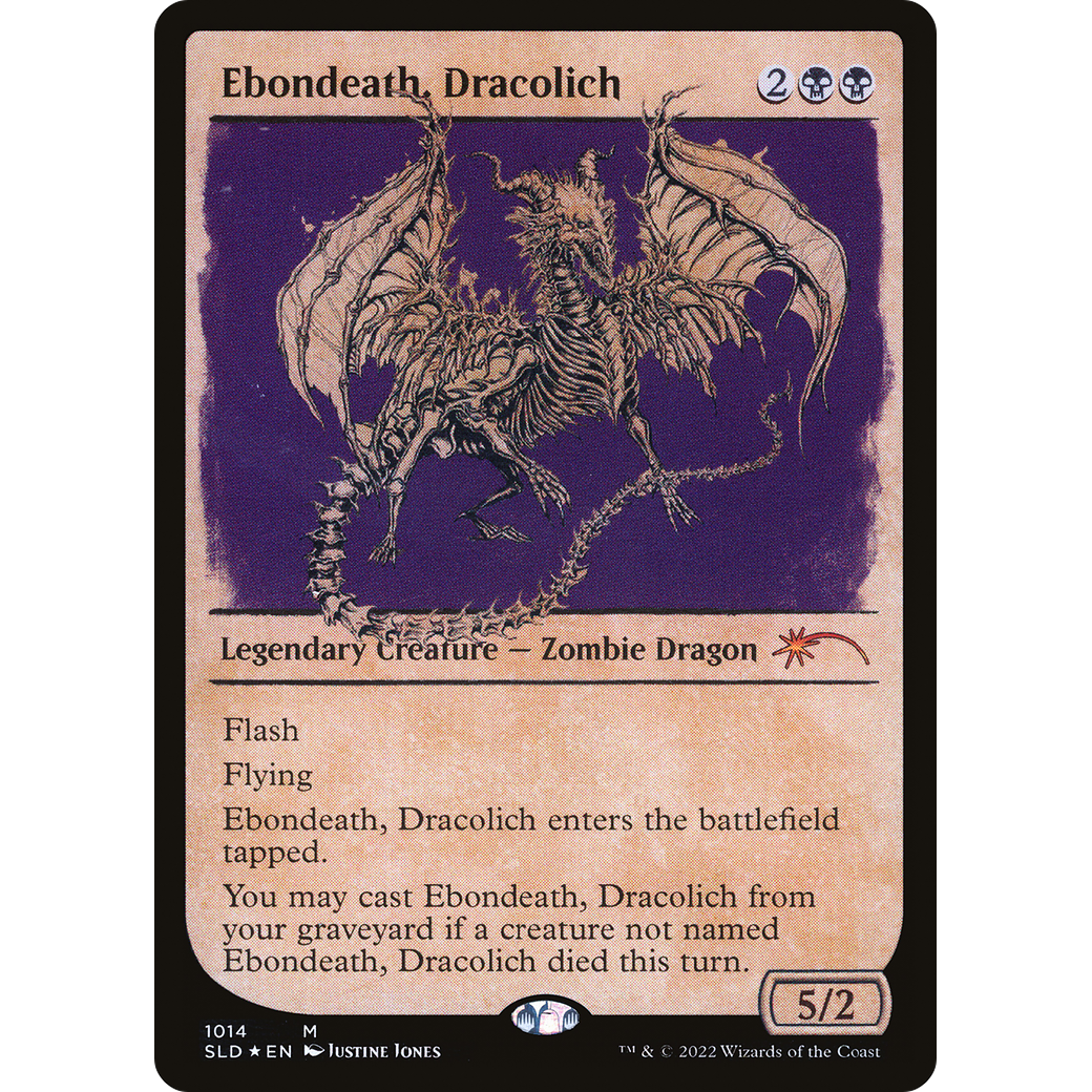 Ebondeath, Dracolich (Showcase) (SLD-1014) - Secret Lair Drop: (Showcase) Foil