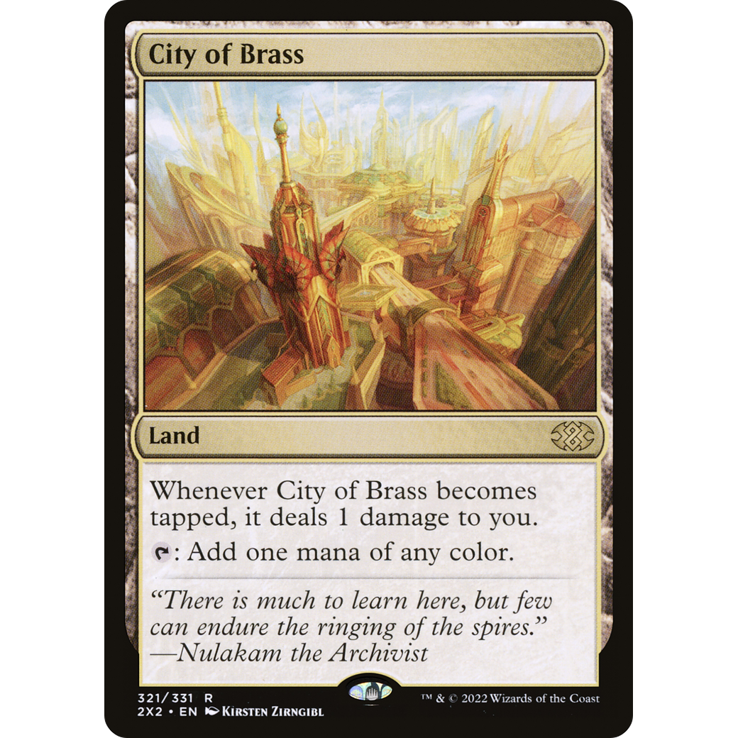 City of Brass (2X2-321) - Double Masters 2022 Foil