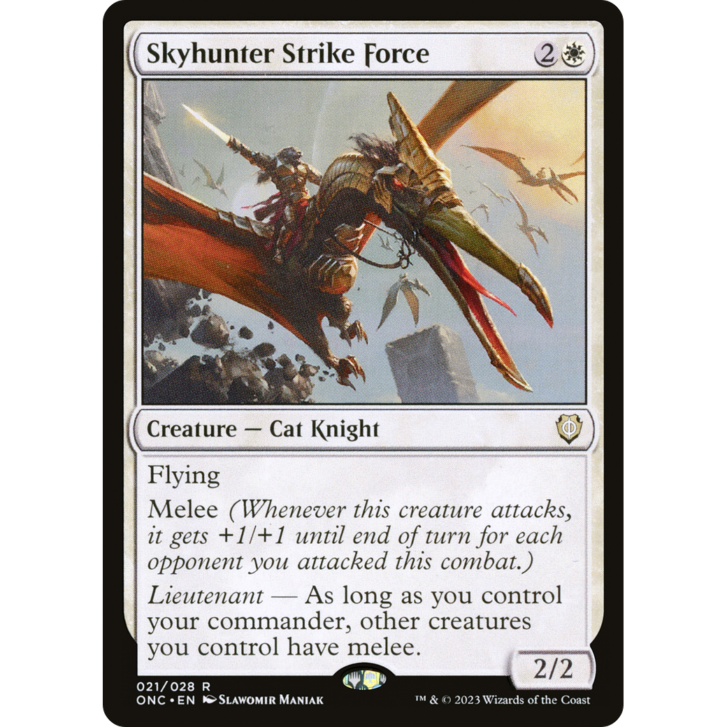 Skyhunter Strike Force (ONC-021) - Phyrexia: All Will Be One Commander Foil