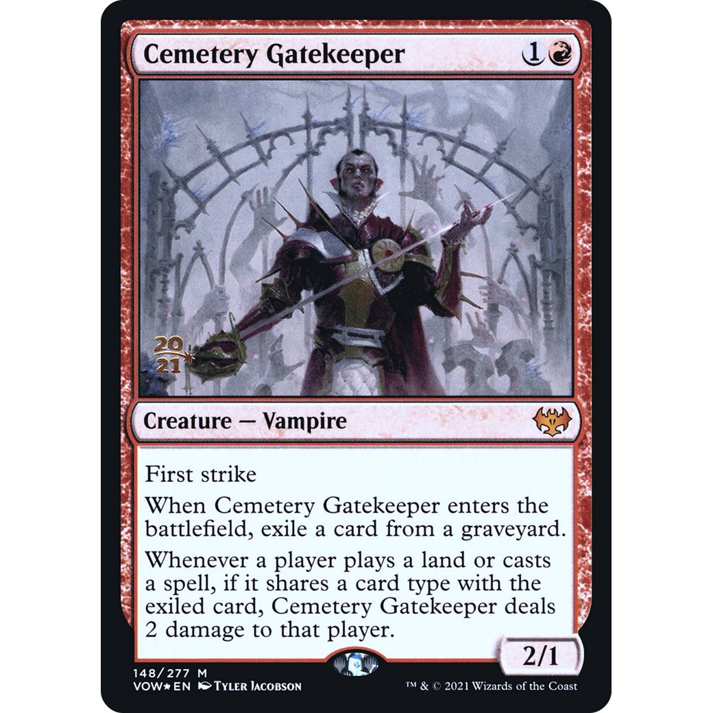 Cemetery Gatekeeper (PRE-148) - Innistrad: Crimson Vow Promos Foil