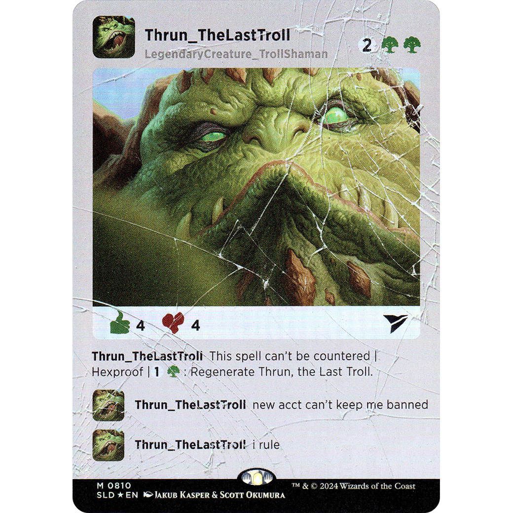 Thrun, the Last Troll (SLD-810) - Secret Lair Drop Series (Borderless)
