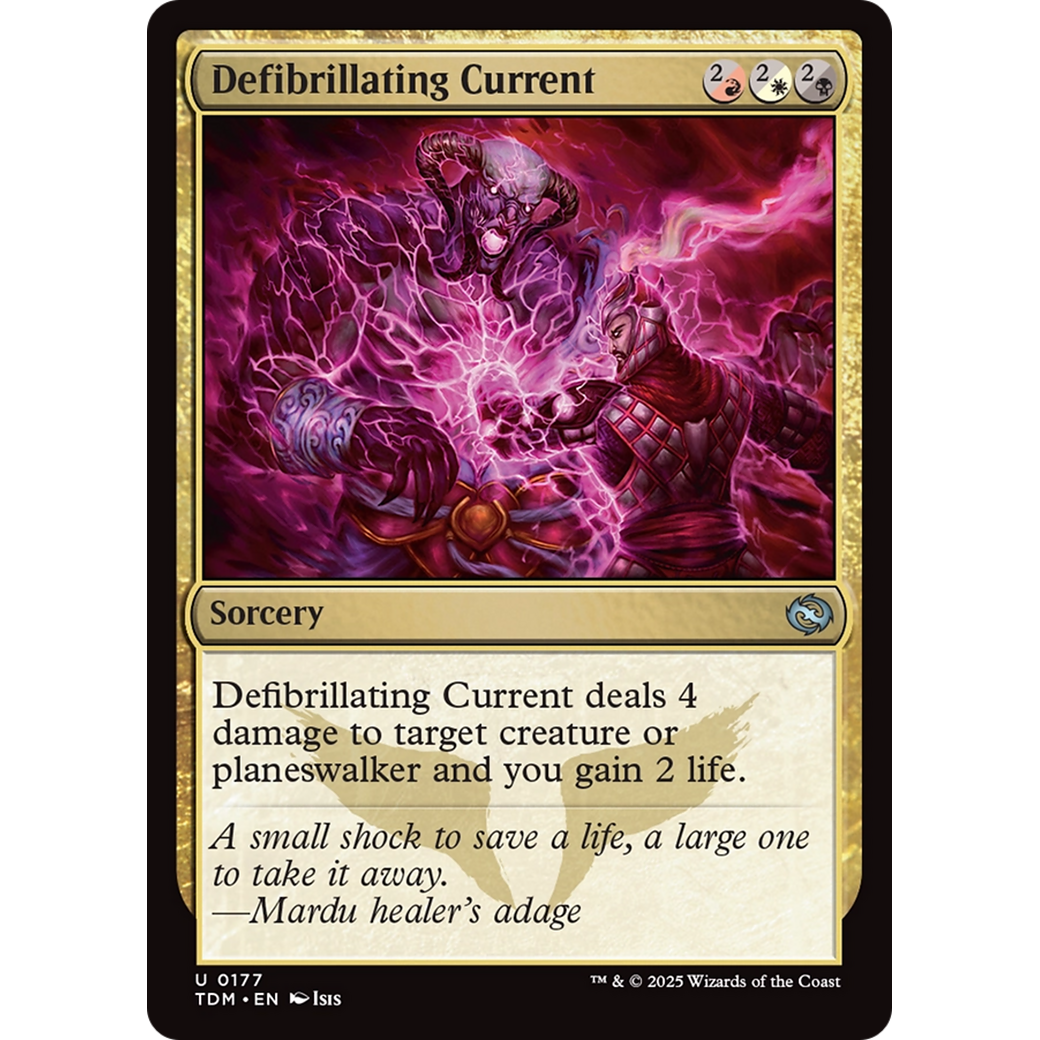 Defibrillating Current (TDM-177) - Tarkir: Dragonstorm Foil