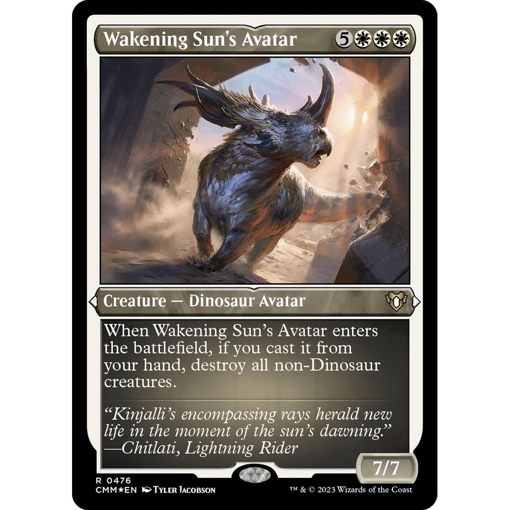 Wakening Sun's Avatar (CMM-476) - Commander Masters Etched Foil