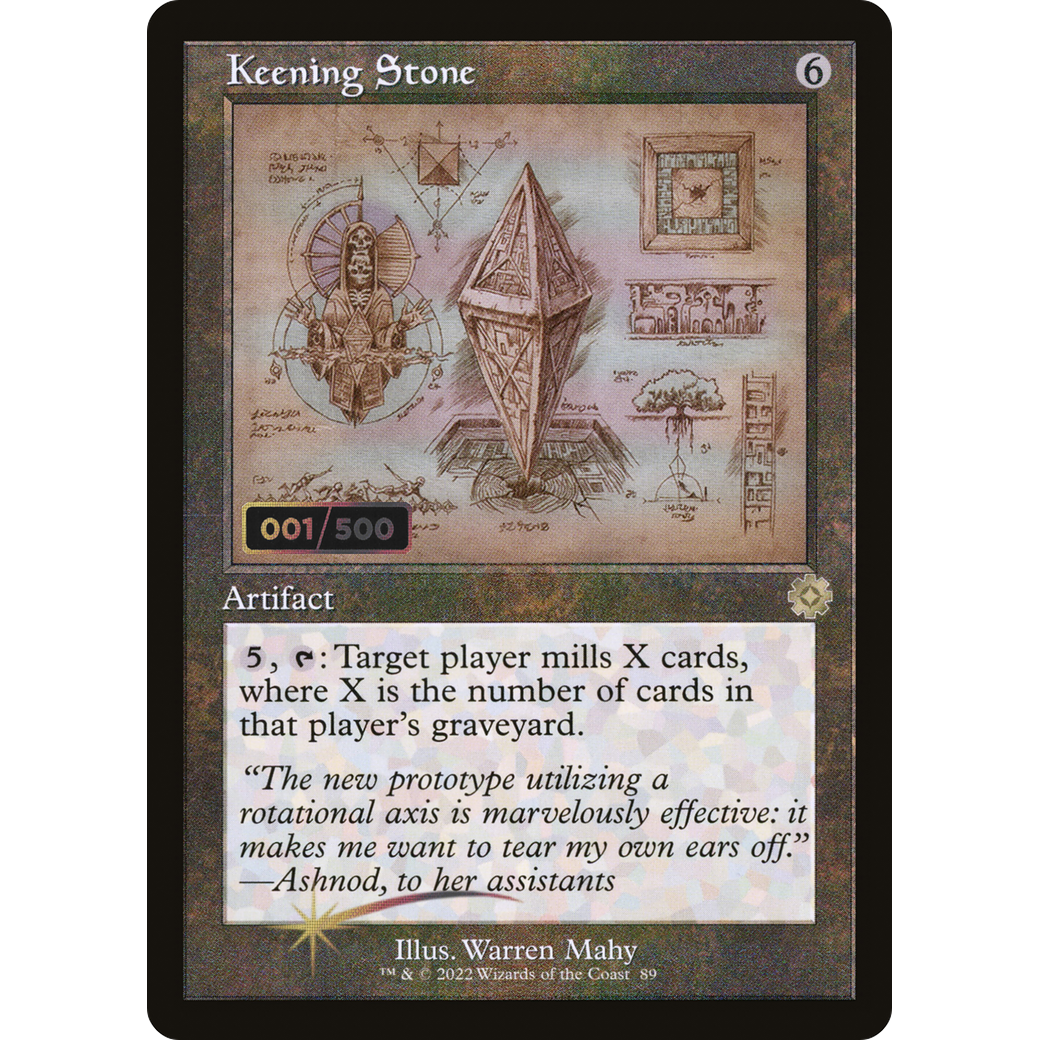 Keening Stone (Schematic) (Serial Numbered) (BRR-089) - The Brothers' War Retro Artifacts Foil