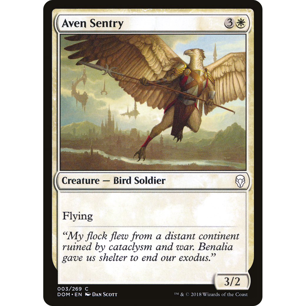 Aven Sentry (DOM-003) - Dominaria Foil