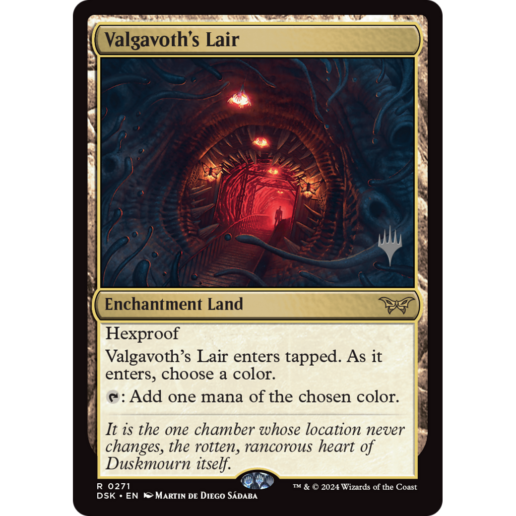 Valgavoth's Lair (PPDSK-271P) - Duskmourn: House of Horror Promos Foil