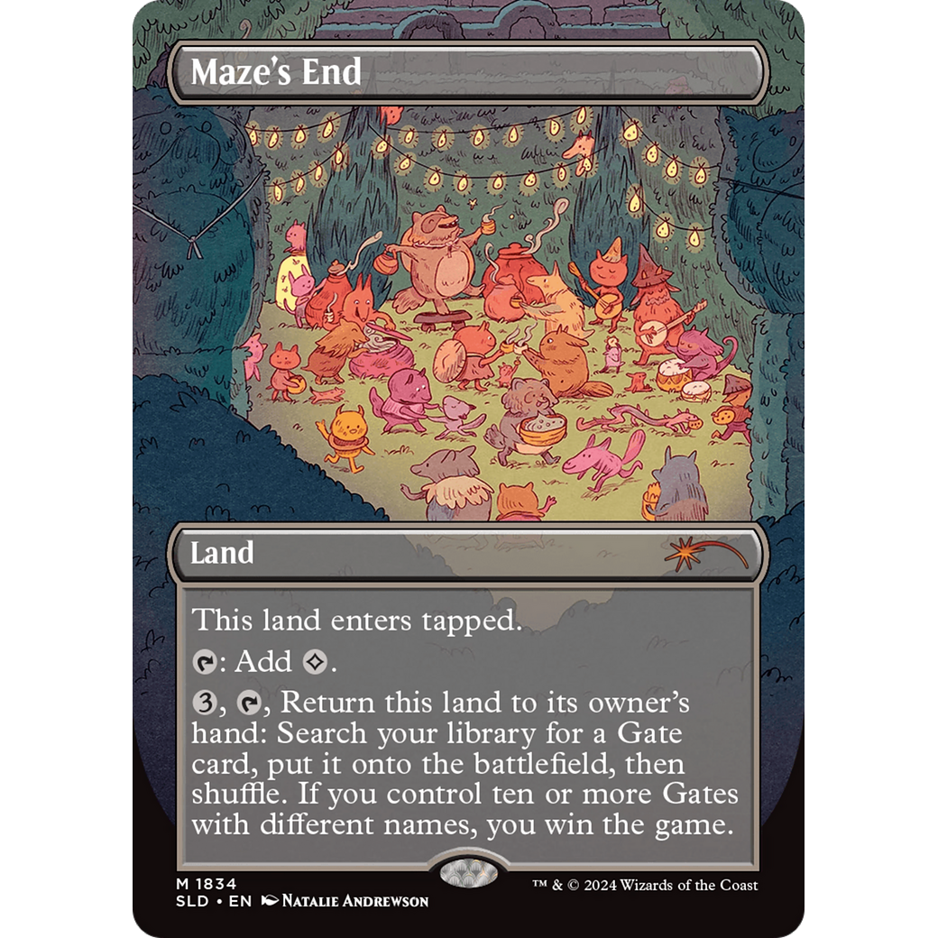 Maze's End (Rainbow Foil) (SLD-1834) - Secret Lair Drop (Borderless) Foil