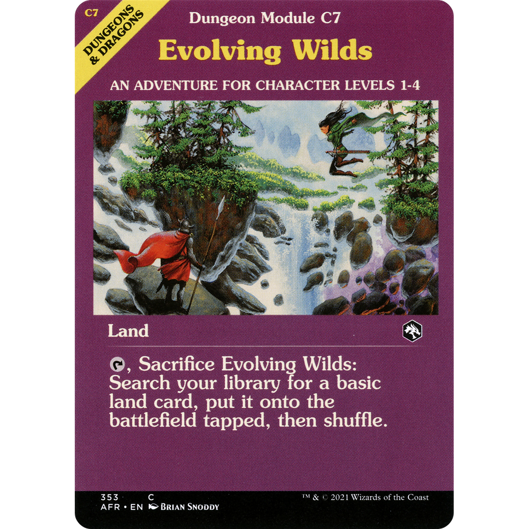 Evolving Wilds (Dungeon Module) (AFR-353) - Adventures in the Forgotten Realms: (Showcase) Foil