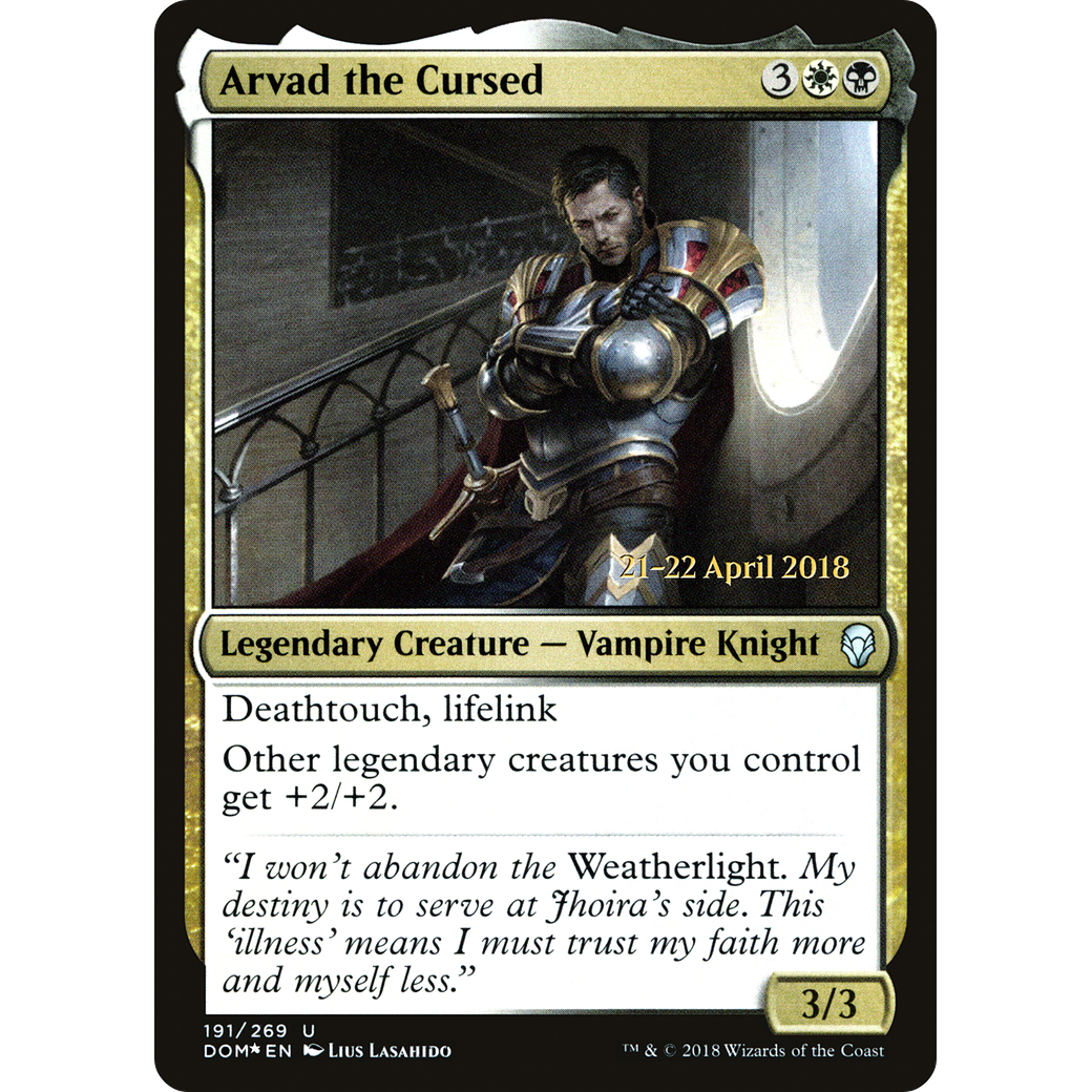 Arvad the Cursed (PRE-191) - Dominaria Promos Foil