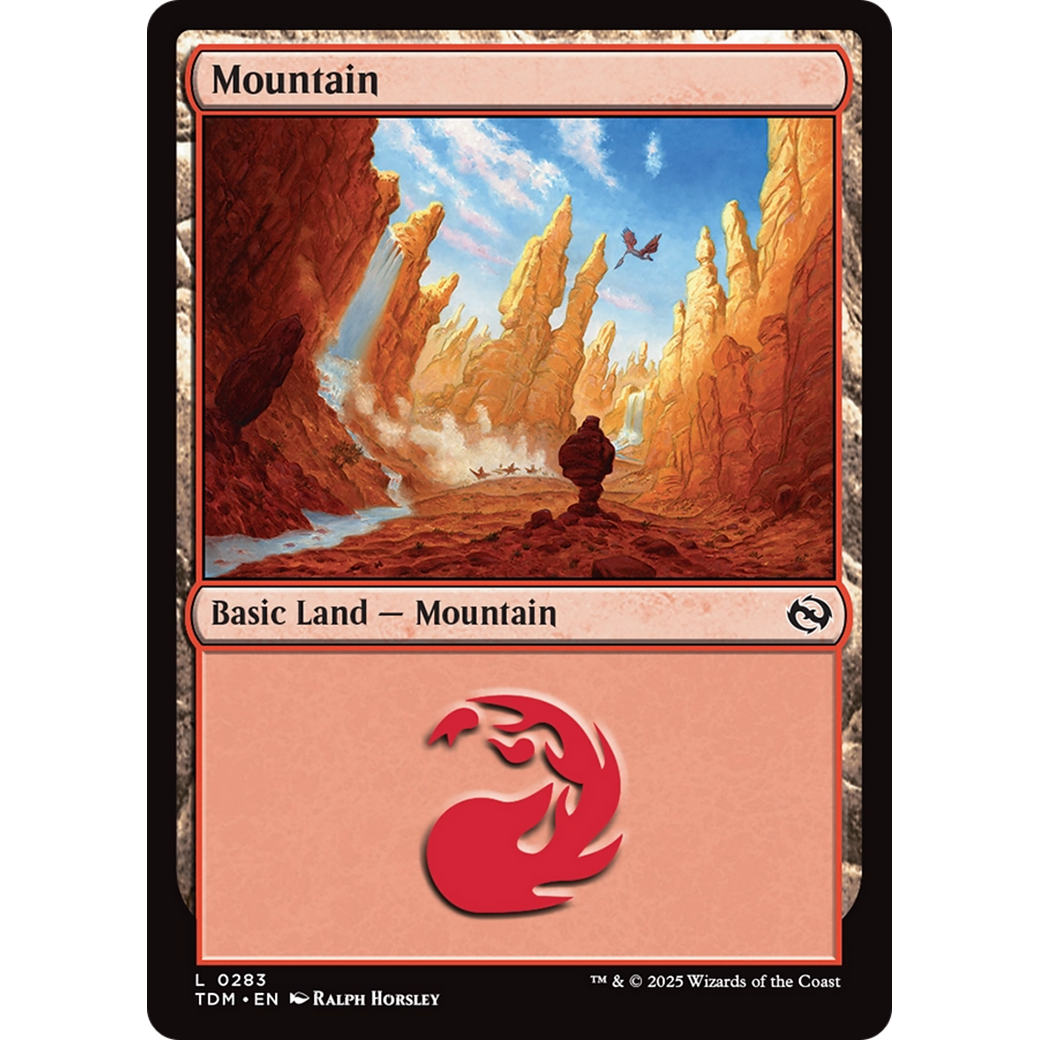 Mountain (TDM-283) - Tarkir: Dragonstorm Foil