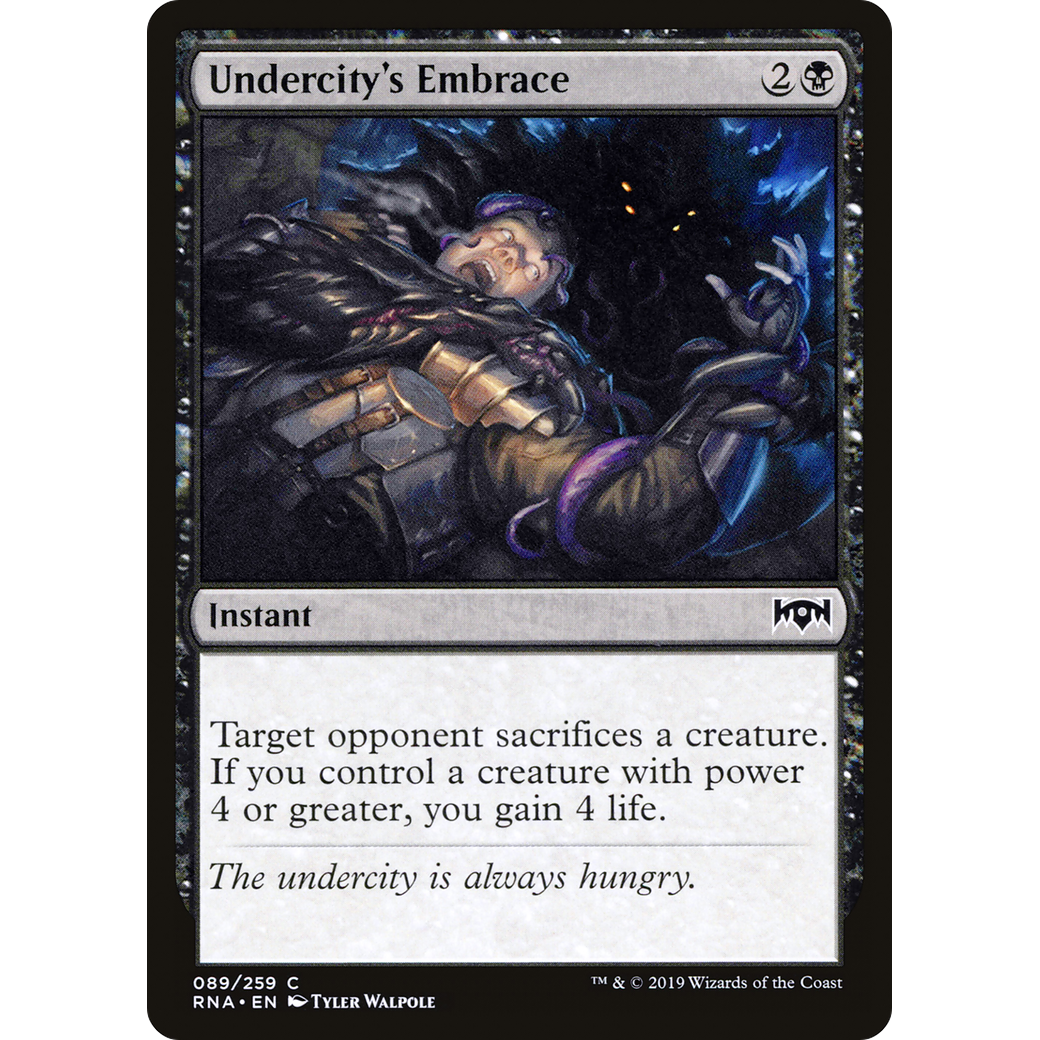 Undercity's Embrace (RNA-089) - Ravnica Allegiance