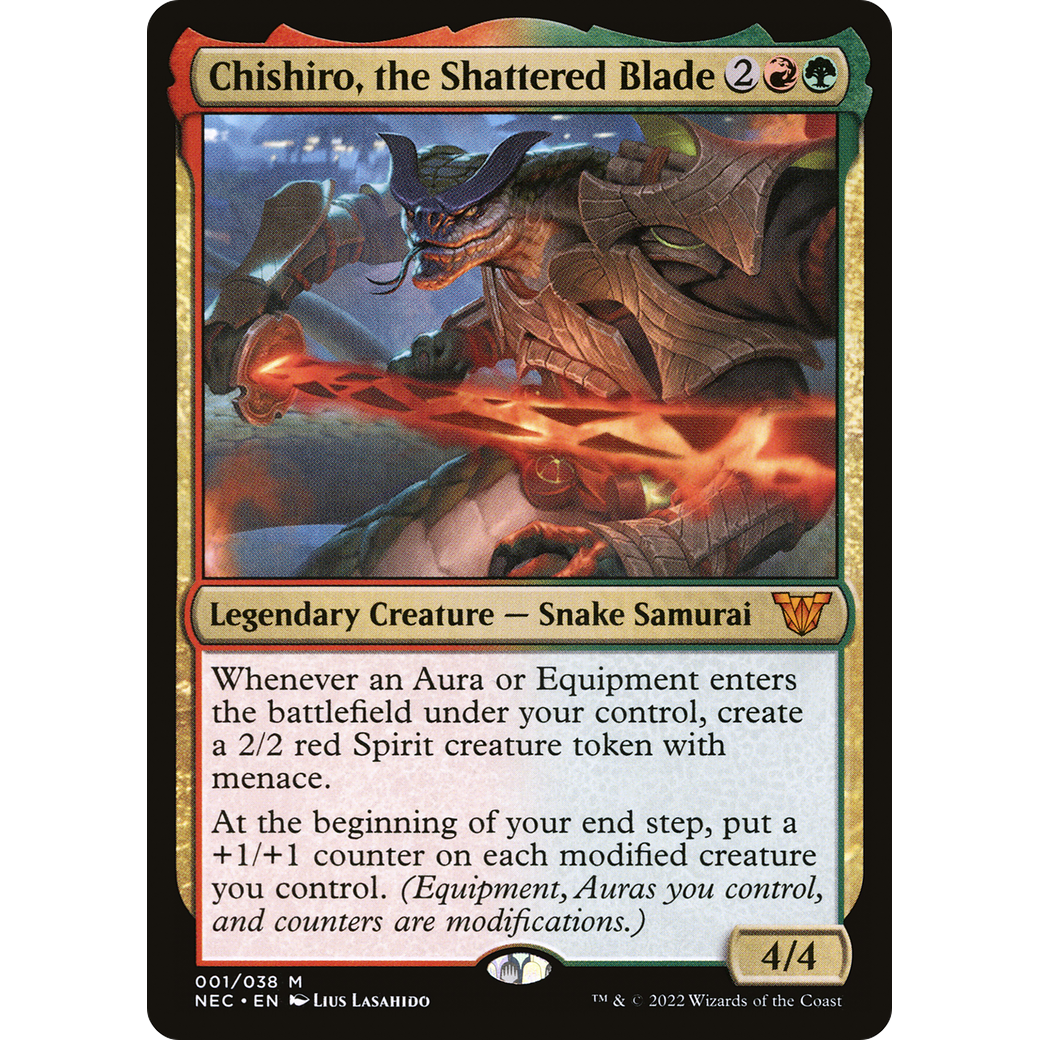 Chishiro, the Shattered Blade (NEC-001) - Neon Dynasty Commander